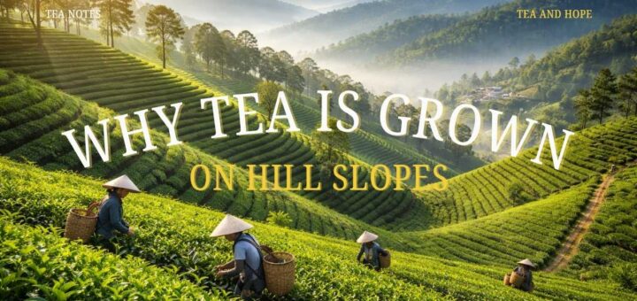 why tea is grown on hill slopes